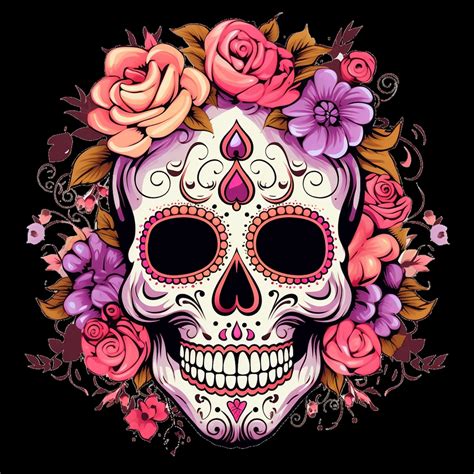 day of the dead skull images free|day of dead skull art.